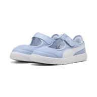 Odzież sportowa dziecięca - Dziecięce sneakersy Courtflex v3 Lina V PUMA Haute Tropic White Blue - miniaturka - grafika 1