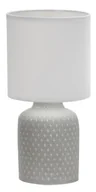 Lampy stojące - Szara lampa stołowa z ceramiczną podstawą - 3X V085 Klemin - miniaturka - grafika 1
