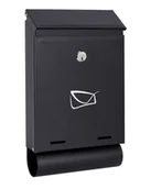 Skrzynki na listy - Skrzynka pocztowa na listy Hadvar czarna - miniaturka - grafika 1