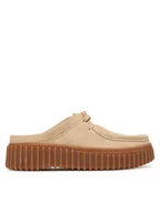 Klapki i japonki damskie - Clarks Klapki Torhill Mule 26181197 Écru - miniaturka - grafika 1