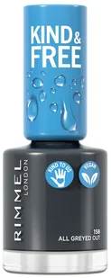 Rimmel London London Kind & Free lakier do paznokci 8 ml 158 All Greyed Out - Lakiery do paznokci - miniaturka - grafika 3