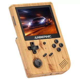 ANBERNIC RG351V Retro Game Console Handheld 16GB, Gaming Console Emulator for NDS, N64, DC, PSP Games - Wood Grain Color - Konsole i gry retro - miniaturka - grafika 3