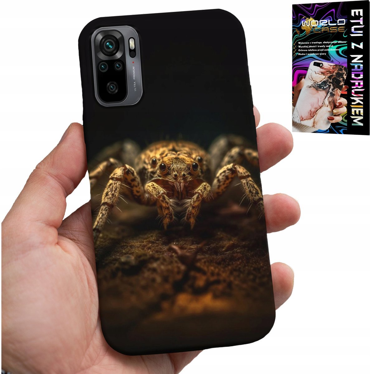 ETUI DO XIAOMI NOTE 10 / 10S - PAJĄK PTASZNIK PAJĄKI PAJĘCZAKI CASE