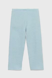 Piżamy dla dziewczynek - Calvin Klein Underwear spodnie piżamowe dziecięce gładka - grafika 1