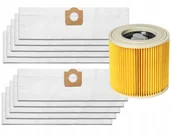 Worki do odkurzaczy - 10x WORKI+FILTR DO ODKURZACZA KARCHER WD3 200 MV3 SE4001 WD2 PLUS - miniaturka - grafika 1