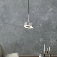 Lampy sufitowe - Q-Smart-Home Paul Neuhaus Smart LED lampa wisząca Q-Rotate aluminium Ø 14 cm - miniaturka - grafika 1