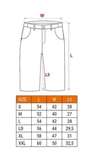 Krótkie spodenki BASIC, rozmiar XXL - Odzież robocza - miniaturka - grafika 4