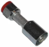 Akcesoria do klimatyzacji i ogrzewania - OPTIMA Złącze żeńskie o-ring 180 stopni aluminium z tuleją nr 6 5/8"-18 F00-206 - miniaturka - grafika 1