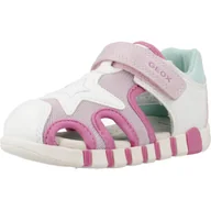 Sandały damskie - Sandały Geox Model B Sandal Iupidoo Gir Kolor Biały - miniaturka - grafika 1