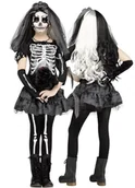 Stroje karnawałowe - Strój Przebranie Szkieletorka Gnijąca Panna Młoda Sukienka Zombie 158 164 - miniaturka - grafika 1
