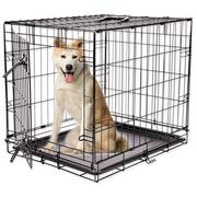 Budy dla psów - DOG FANTASY Metalowa klatka transportowa dla psa rozm L - miniaturka - grafika 1