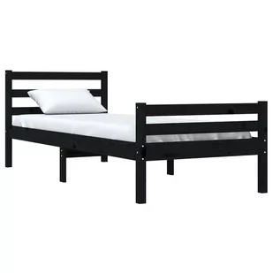 Lumarko Rama łóżka, czarna, lite drewno, 90 x 200 cm - Łóżka Lumarko Rama łóżka, czarna, lite drewno, 90 x 200 cm - Łóżka - miniaturka - grafika 4