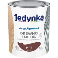 Emalie - Farba akrylowa Jedynka Deco&Protect Drewno i Metal Mat Mahoń 0,7 l - miniaturka - grafika 1