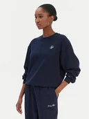 Bluzy damskie - Tommy Hilfiger Bluza Script WW0WW49418 Granatowy Regular Fit - miniaturka - grafika 1