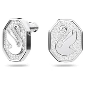 Kolczyki - Kolczyki Swarovski Signum stud earrings, Swan, White, Rhodium plated 5621097 - miniaturka - grafika 1