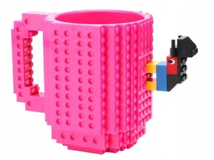 Kubek Klockowy + Klocki 350ml - Różowy - Gadżety dla graczy - miniaturka - grafika 1