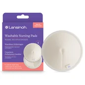 Akcesoria do karmienia - Lansinoh, wkładki laktacyjne, wielorazowe, białe, 4 sztuki - miniaturka - grafika 1