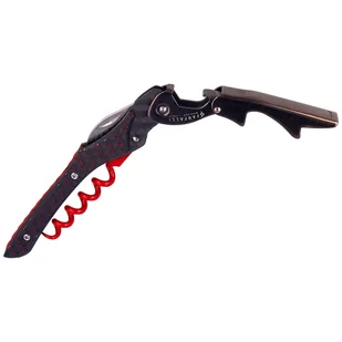 Otwieracz do wina Farfalli Fibra Carbon Fiber, Red PVD (T010.CF.05) - Korkociągi i otwieracze - miniaturka - grafika 1