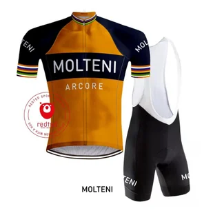 Camisola de ciclismo retro Molteni Laranja - RedTed - Koszulki rowerowe - miniaturka - grafika 1