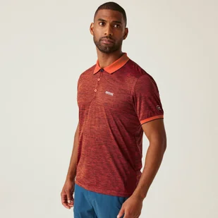 Regatta Męska koszulka polo Remex II Pomarańczowy, Rozmiar: L - Koszulki sportowe męskie - miniaturka - grafika 1