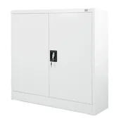 Szafki biurowe - JAN NOWAK model BEATA 900x930x400 metalowa szafka z drzwiami: biała - miniaturka - grafika 1