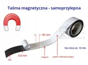 Mały naukowiec - Taśma magnetyczna samoprzylepna 5 cm - miniaturka - grafika 1