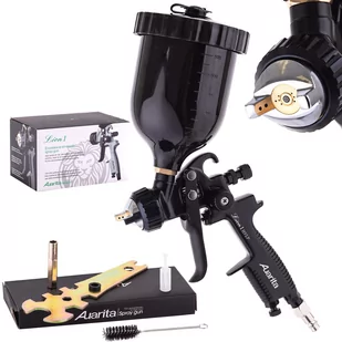 Pistolet Lakierniczy do Malowania AUARITA LION BLACK HVLP Dysza 1,4mm - Pozostałe narzędzia pneumatyczne - miniaturka - grafika 1