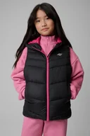 Kurtki i płaszcze dla dziewczynek - 4F Bezrękawnik z wypełnieniem syntetycznym dziewczęcy - czarny 164 (13-14 lat) - miniaturka - grafika 1