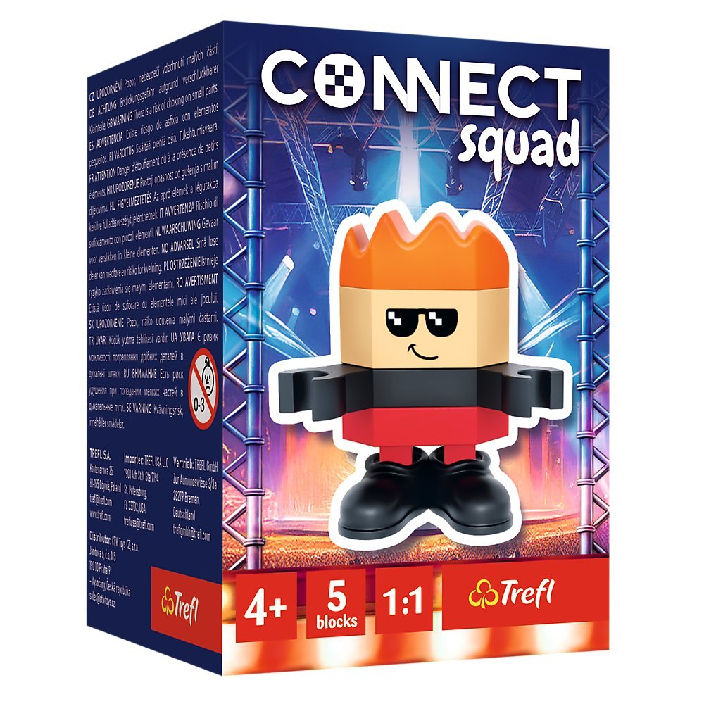 Trefl, Klocki Connect, Squad, Figurki, Joe