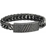 Bransolety męskie - Bransoletka Męska Police PJ26287BSE.02-L Stal nierdzewna 19 cm - miniaturka - grafika 1