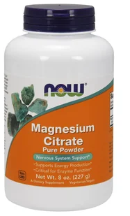 Now Foods NOW Magnesium Citrate Pure Powder 227g - Witaminy i minerały dla sportowców - miniaturka - grafika 2