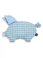 Maskotki i pluszaki - La Millou Poduszka "Sleepy Pig" w kolorze niebieskim - 60 x 40 cm - miniaturka - grafika 1