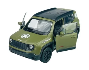 WELLY JEEP RENEGADE TRAILHAWK WOJSKOWY 1:34 SAMOCHÓD NOWY METALOWY MODEL - Samochody i pojazdy dla dzieci - miniaturka - grafika 1