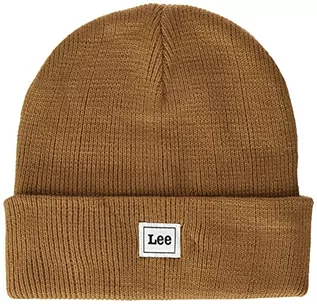 Czapki męskie - Lee Czapka męska Core Beanie Hat, Tyto? Br?zowy, jeden rozmiar - grafika 1
