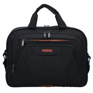 American Tourister AT Work Torba podręczna do samolotu 41 cm przegroda na laptopa black/orange 88532-1070 - Walizki - miniaturka - grafika 1