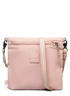 Torby męskie - Torba antykradzieżowa Pacsafe Go Crossbody Pouch - sunset pink - grafika 1