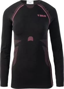 Brugi Bielizna termoaktywna damska bluza Brugi 2RC3 czarna rozmiar S/M - Bielizna sportowa damska - miniaturka - grafika 1