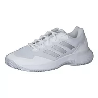 Trampki damskie - adidas GameCourt 2 W, Trampki damskie, Ftwr White/Silver Met./Ftwr White, 39 1/3 EU, Ftwr White Silver Met Ftwr White, 39.5 EU - miniaturka - grafika 1