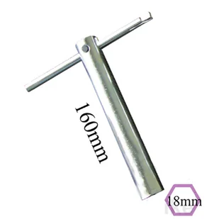 Klucz do świec JMP 18 mm, dł. 160 mm z dźwignią - Narzędzia samochodowe - miniaturka - grafika 1