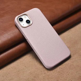 iCarer Litchi Premium Leather Case skórzane etui iPhone 14 magnetyczne z MagSafe różowy (WMI14220709-PK) - Etui i futerały do telefonów - miniaturka - grafika 14