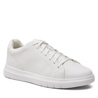 Półbuty męskie - Sneakersy Geox U Merediano U45B3A 000BC C1000 White - grafika 1