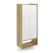 Szafy - Szafa/regał hikora naturalna, biel alpejska MOBIUS 2D Halmar - miniaturka - grafika 1