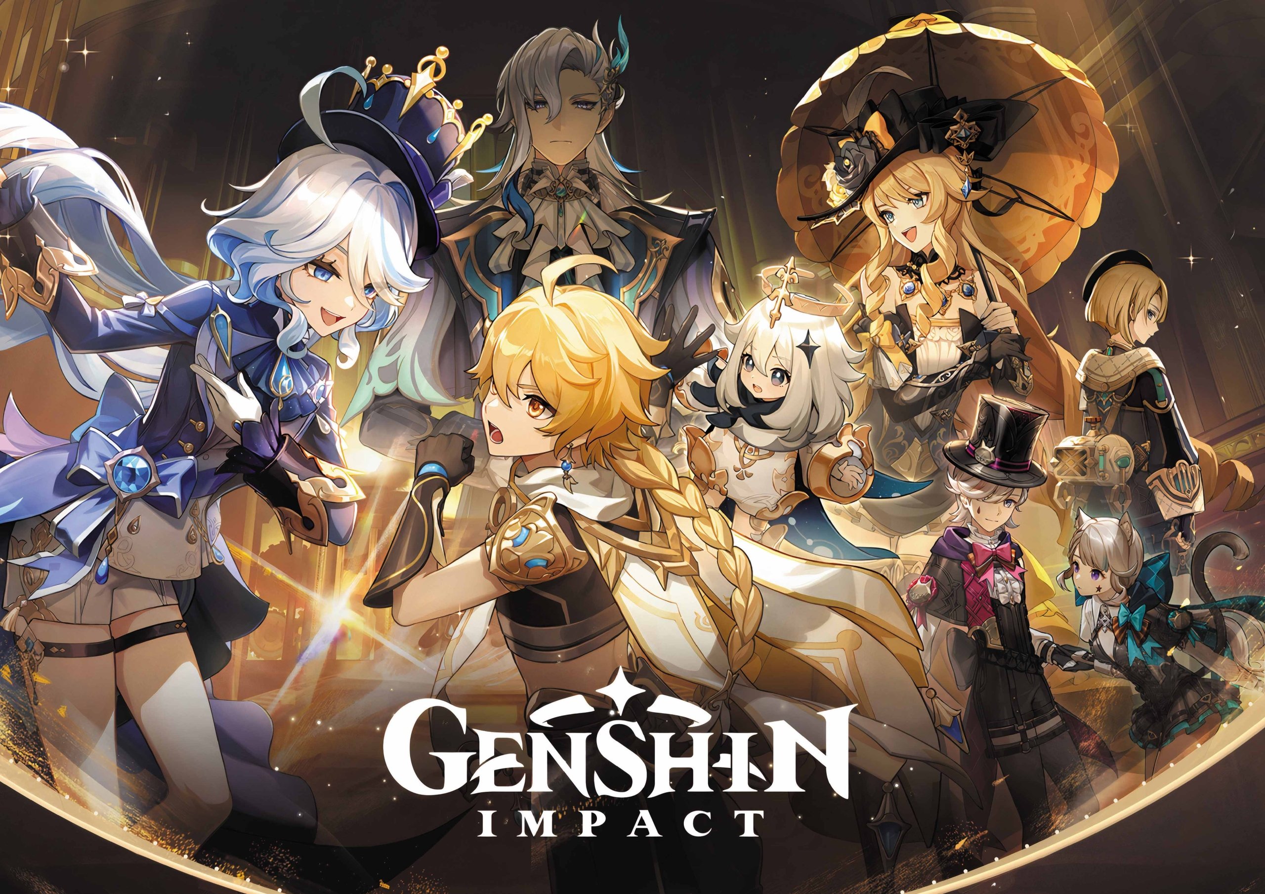 Plakat A1 Genshin Impact Traveler Focalors Lynette
