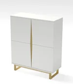 Komody - Skandynawska komoda biały mat K5-L89 - miniaturka - grafika 1