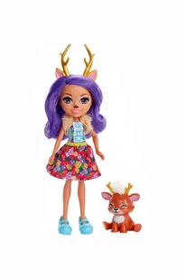 Enchantimals Lalka Danessa Deer + jelonek Sprint figurka wiek 4+ - Lalki dla dziewczynek - miniaturka - grafika 1