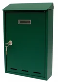 Skrzynki na listy - Skrzynka Pocztowa Na Listy 330X220X70Mm Zielona Verotech - miniaturka - grafika 1