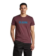 Koszulki męskie - G-STAR RAW t-shirt męski, Fioletowy (Vineyard Wine 336-d303), M - miniaturka - grafika 1