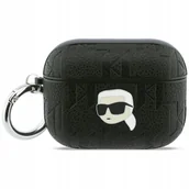 Akcesoria do słuchawek - Etui Karl Lagerfeld Monogram Karl Head do Apple AirPods Pro 3 czarny - miniaturka - grafika 1
