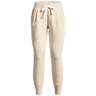 Spodnie damskie - ND05_S11303-L 1356416 783 Spodnie damskie Under Armour Rival Fleece kremowe 1356416 783 r.L - miniaturka - grafika 1