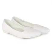Buty dla dziewczynek - Półbuty dziewczęce komunijne Wojtyłko 7B2079B biały - miniaturka - grafika 1